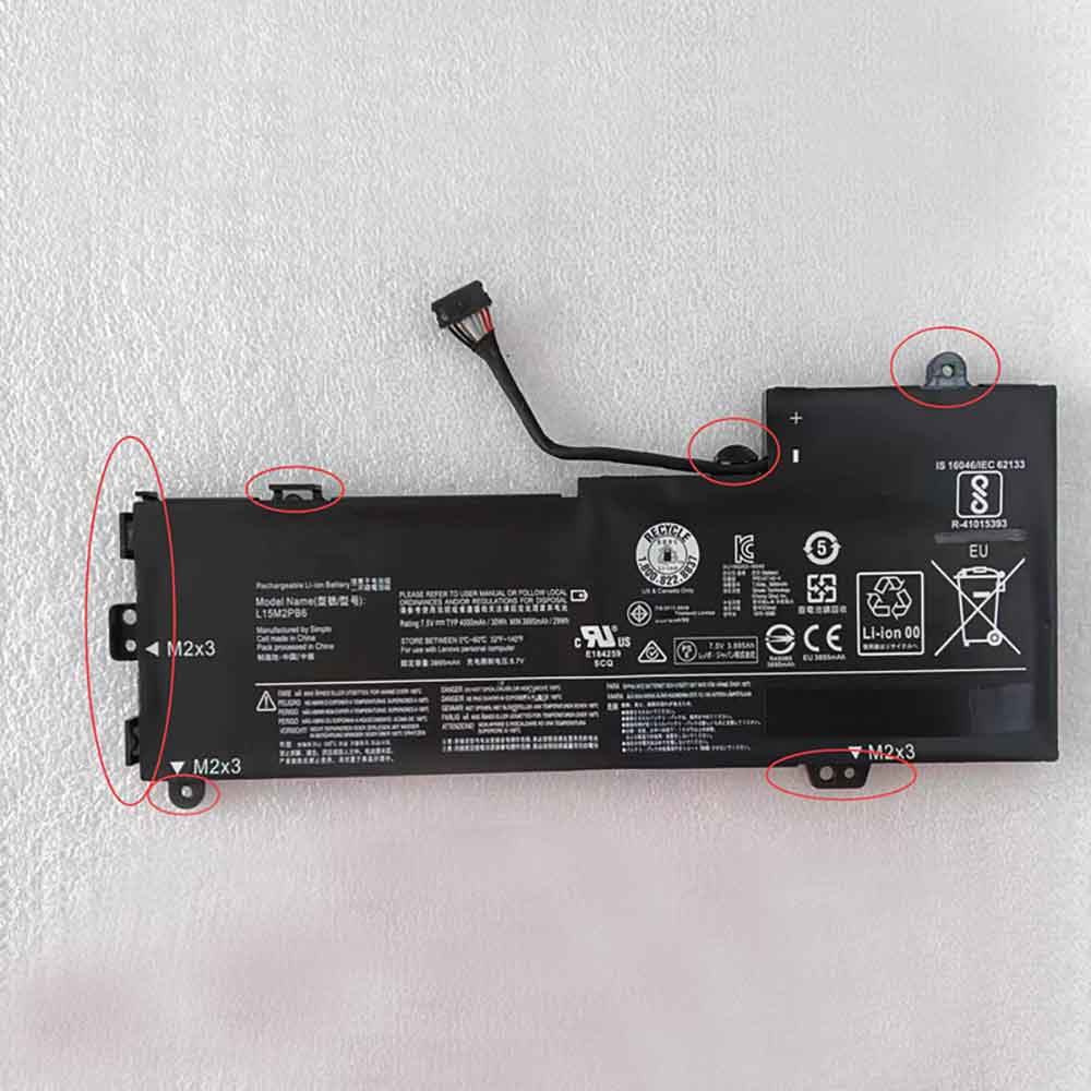 7.5V 4000mAh L15M2PB6 Laptop Battery for Lenovo Yoga 310-11IAP