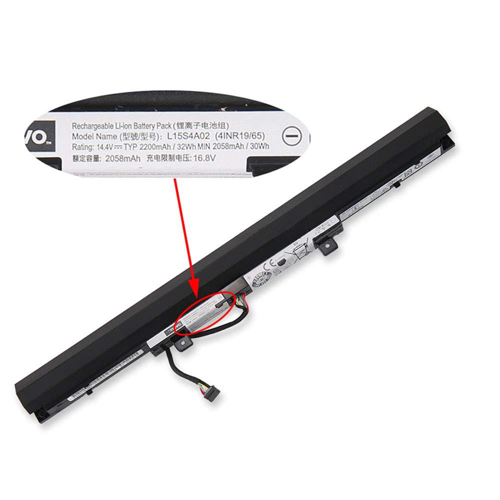 14.4V 2200mAh/32WH L15S4E02 Laptop Battery for Lenovo Ideapad V310-15IKB V510-14IKB 15IKB