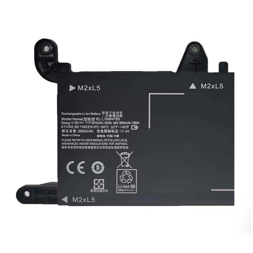 15.36V 3910mAh L16M4PB0 Laptop Battery for Lenovo Legion Y720-15IKB Series