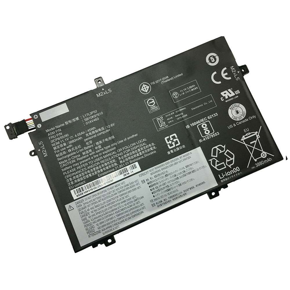 11.1V 4.05Ah/45Wh L17L3P52 Laptop Battery for Lenovo ThinkPad L480 20LS0015UK 20LS0016MH