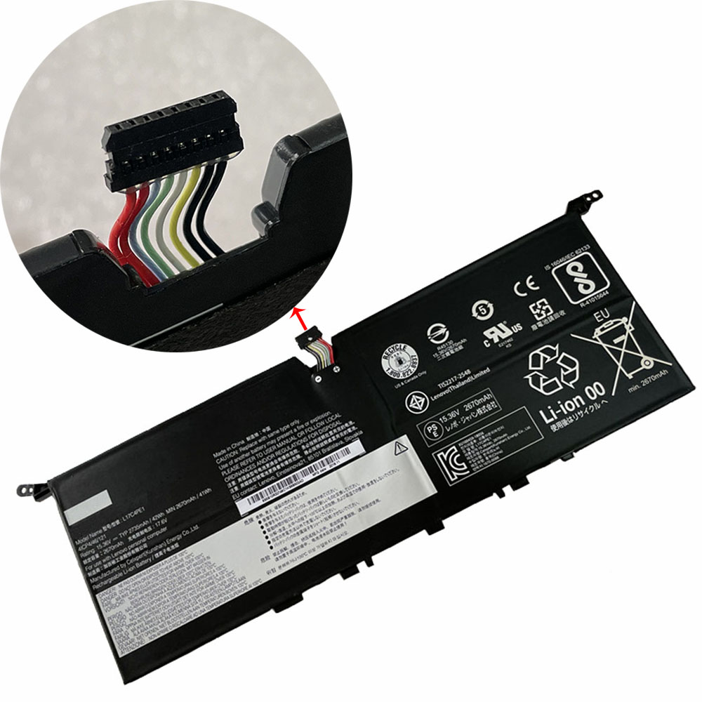 15.36V 2735mAh L17C4PE1 Laptop Battery for Lenovo IdeaPad 730S YOGA S730-13IWL
