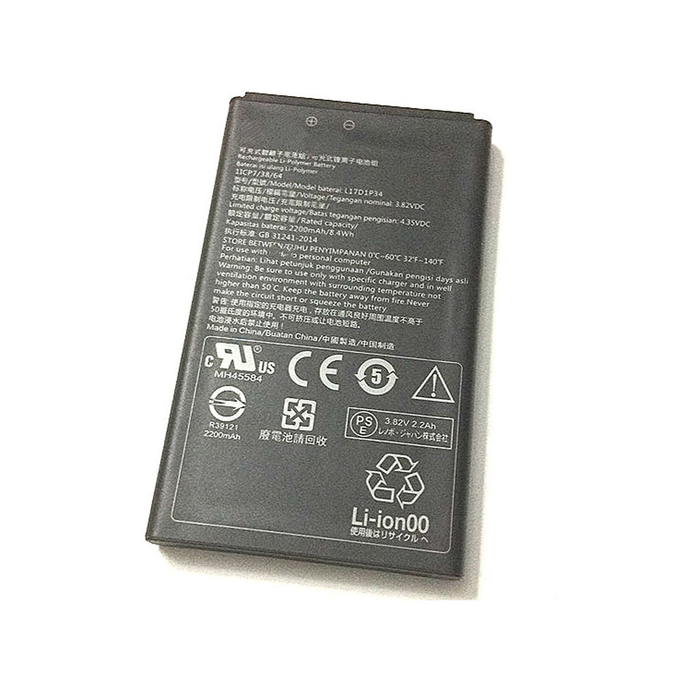 3.82V/4.35V 2200mAh/8.4WH L17D1P34 Smartphone Battery for Lenovo L17D1P34