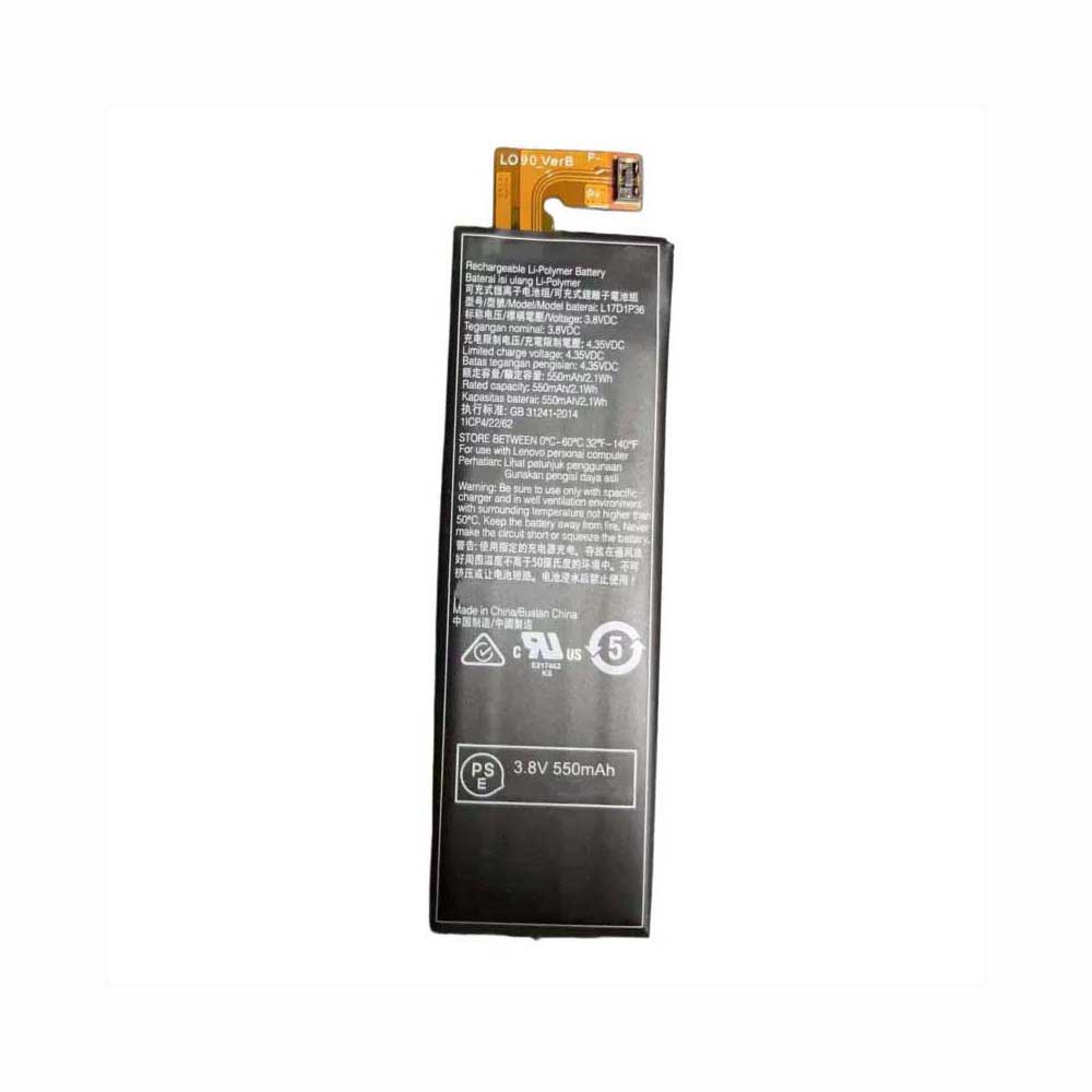 3.8V 550mAh L17D1P36 Tablet Battery for Lenovo Miix 630 12Q5