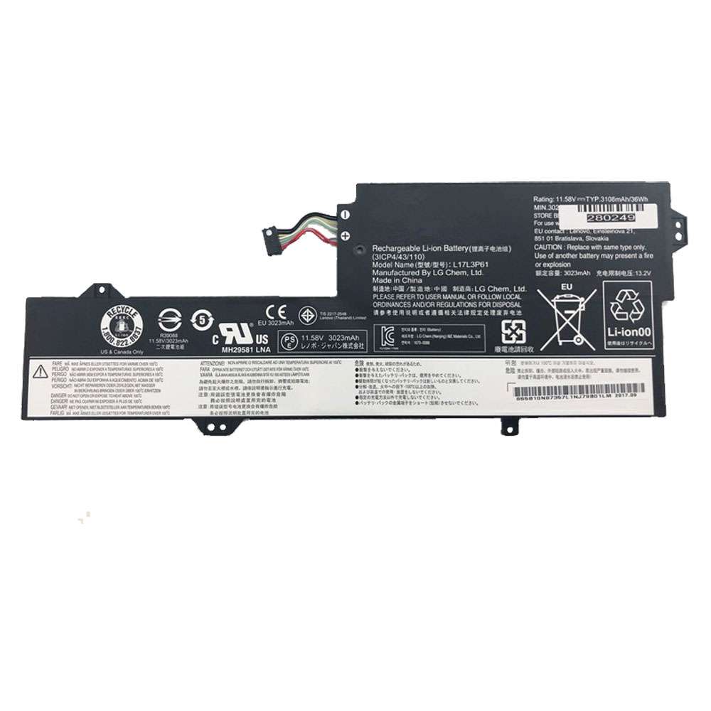 11.58V 3023mah/36Wh L17L3P61 Laptop Battery for Lenovo 7000-13 Series