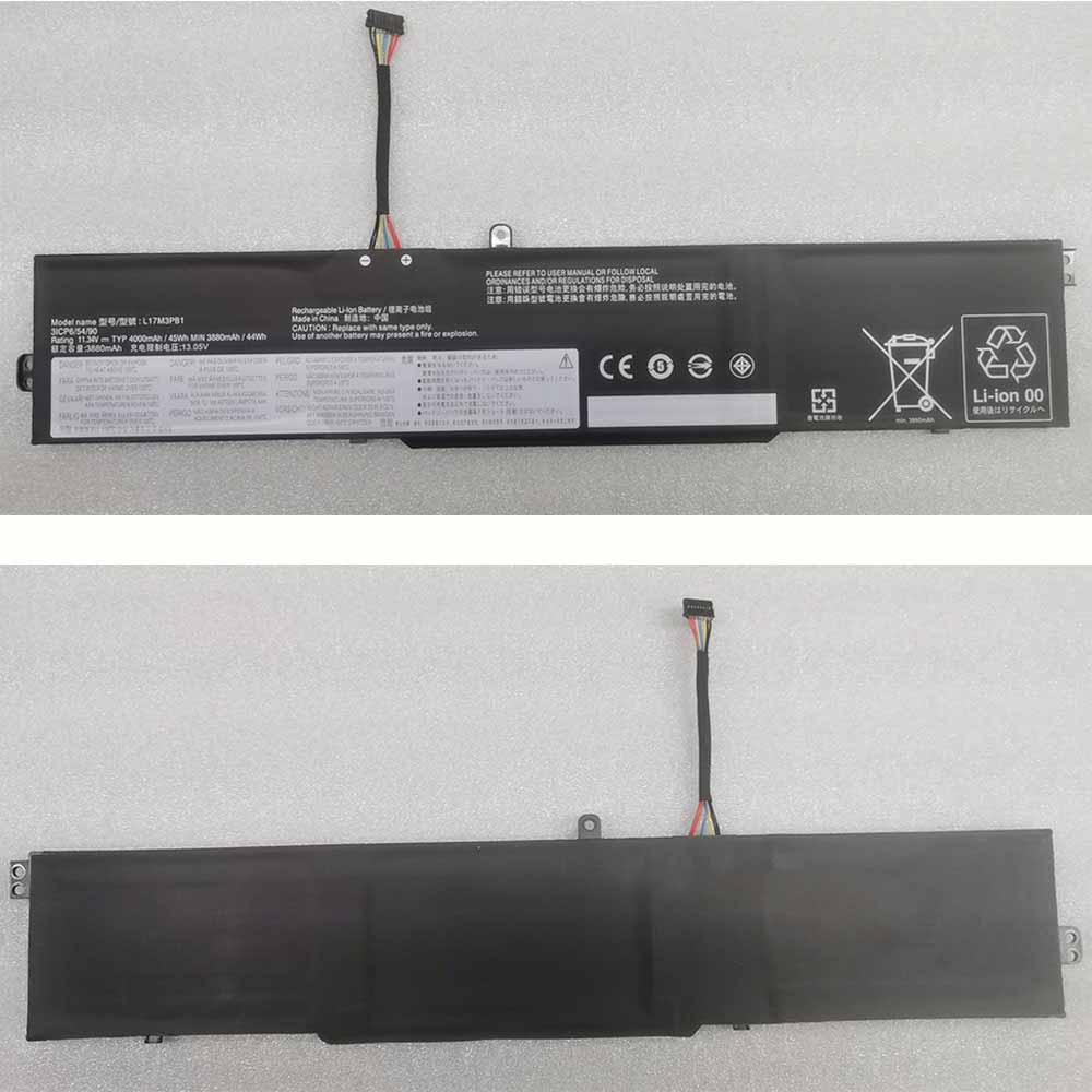 11.34V/11.4V/13.05V 45Wh/44Wh L17M3PB1 Laptop Battery for Lenovo IdeaPad 330G 330-15ICH 330-17ICH
