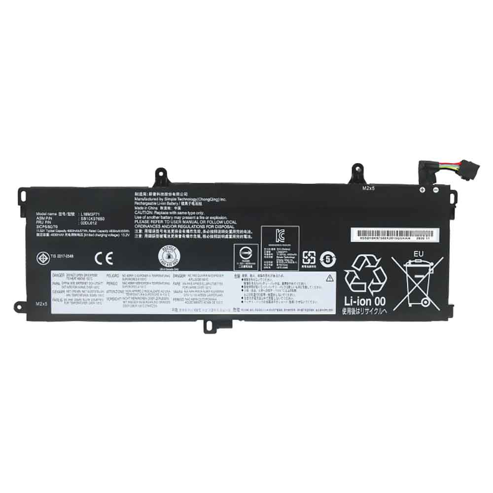 11.52V 4830mAh L18M3P71 Laptop Battery for Lenovo ThinkPad T590 T15 P53S P15S 1st