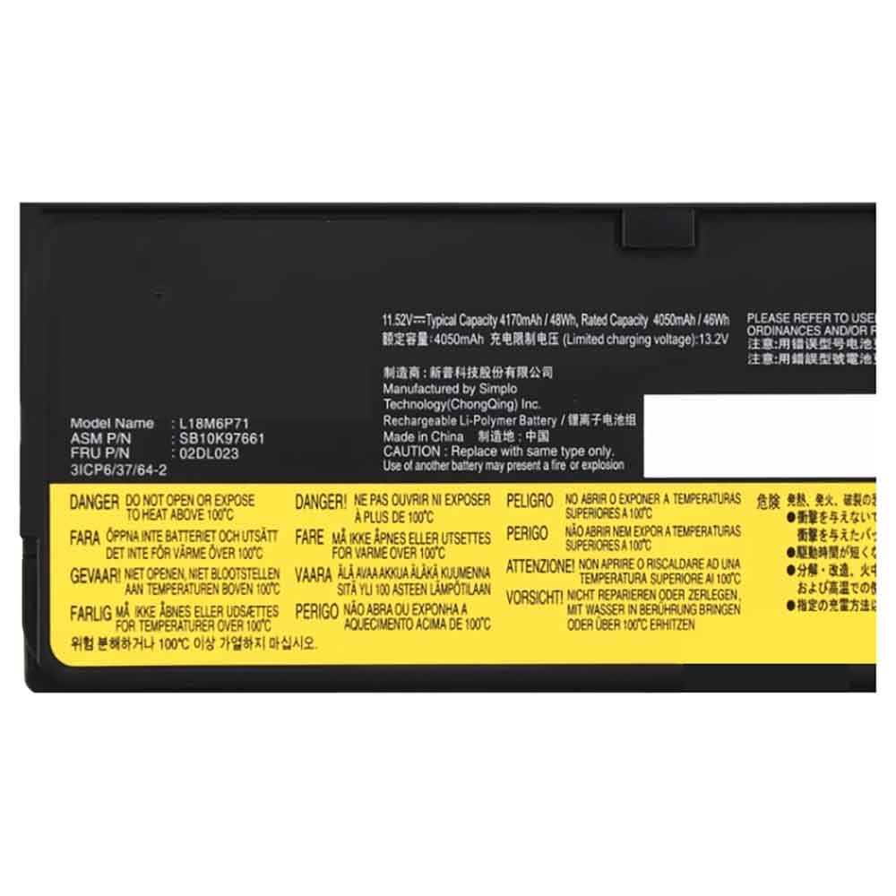 Lenovo ThinkPad T470 T480 T570 battery