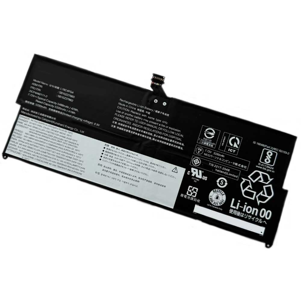 7.72V 5488mAh L19C4PG4 Laptop Battery for Lenovo ThinkPad X12