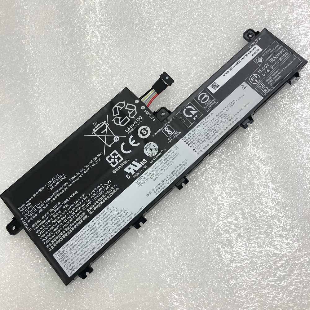 11.55V/4.25V 65.3Wh/5653mAh L19L6P72 Laptop Battery for Lenovo P15V GEN 1
