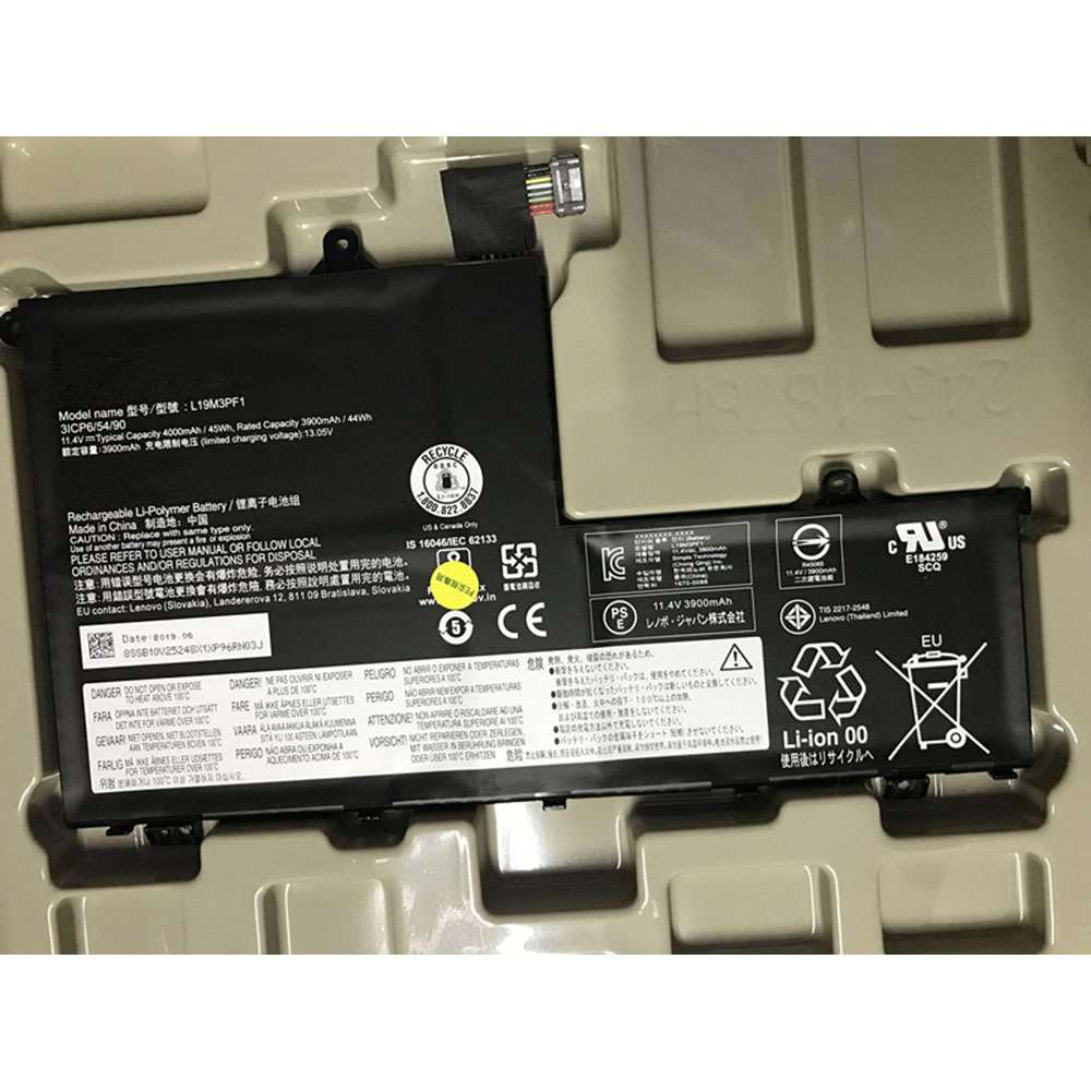 11.4V/13.05V 4000mAh/45Wh L19M3PF1 Laptop Battery for Lenovo L19M3PF1 L19M3PF0
