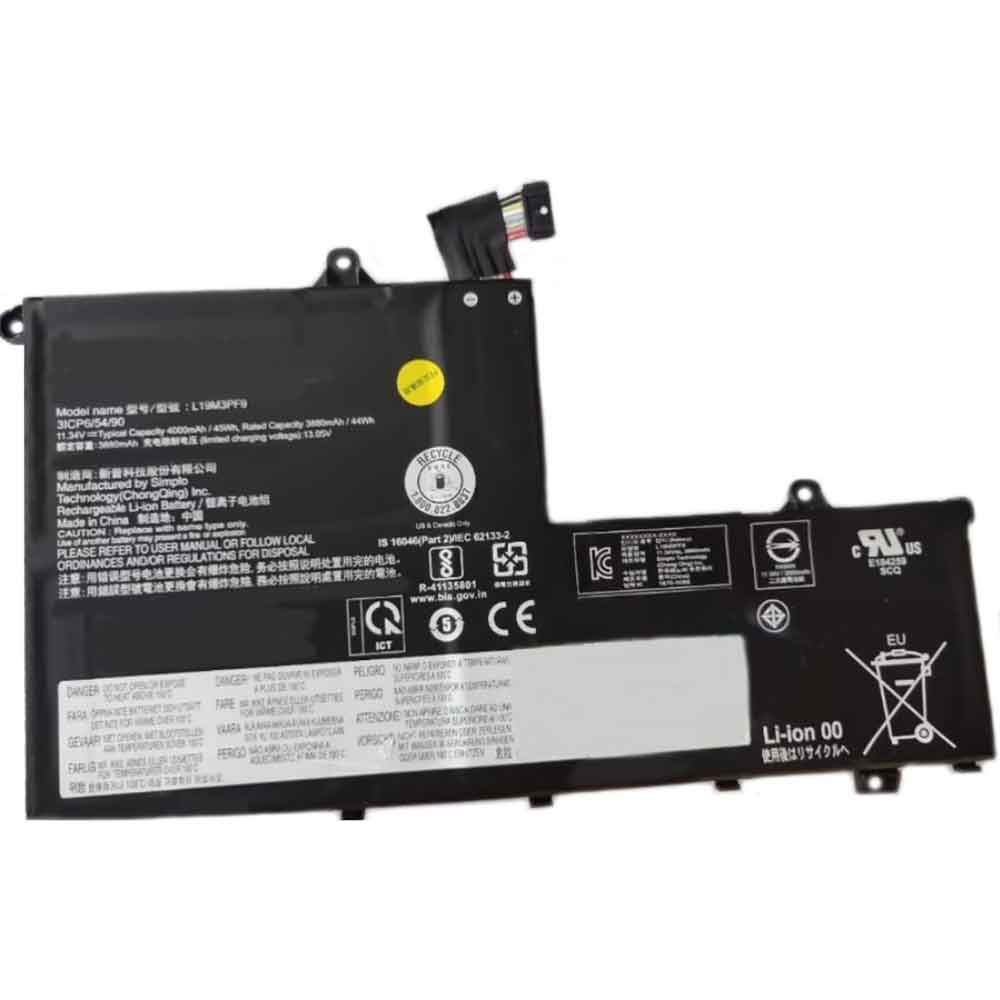 11.34V 4000mAh L19M3PF9 Laptop Battery for Lenovo ThinkBook 14-IML 14-IIL 15-IML