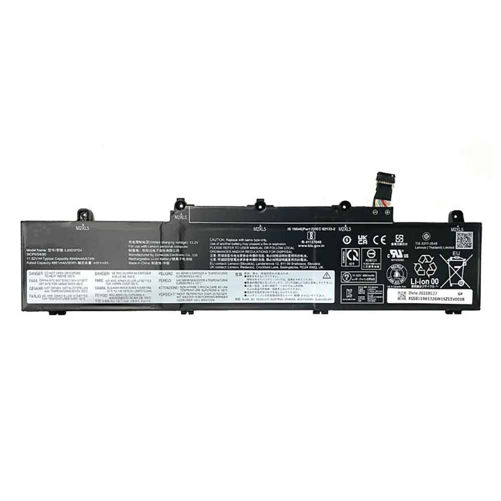 11.52V 4958mAh L20D3PD4 Laptop Battery for Lenovo ThinkPad E14 E15 Gen2 Gen3 2021