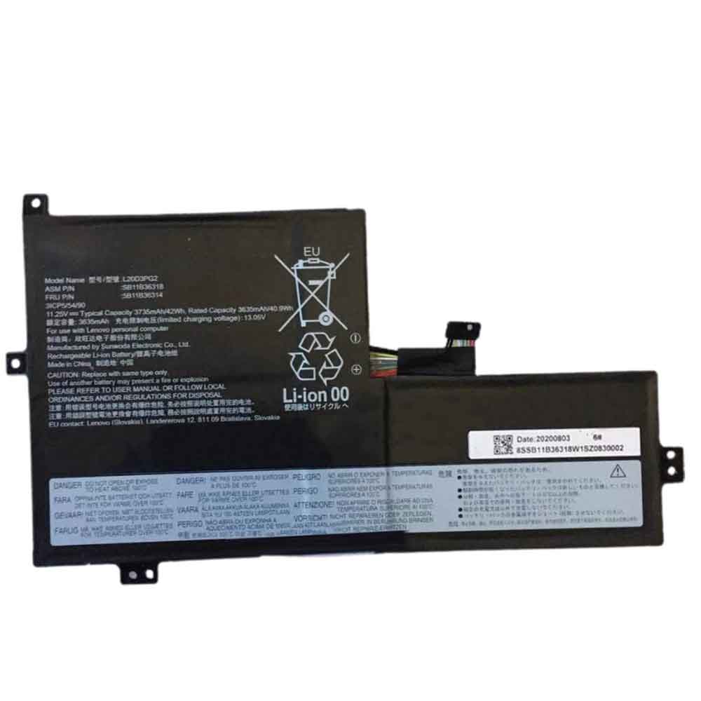 11.25V 3175mAh L20D3PG2 Laptop Battery for Lenovo IdeaPad Flex 3 Chromebook-11IJL6