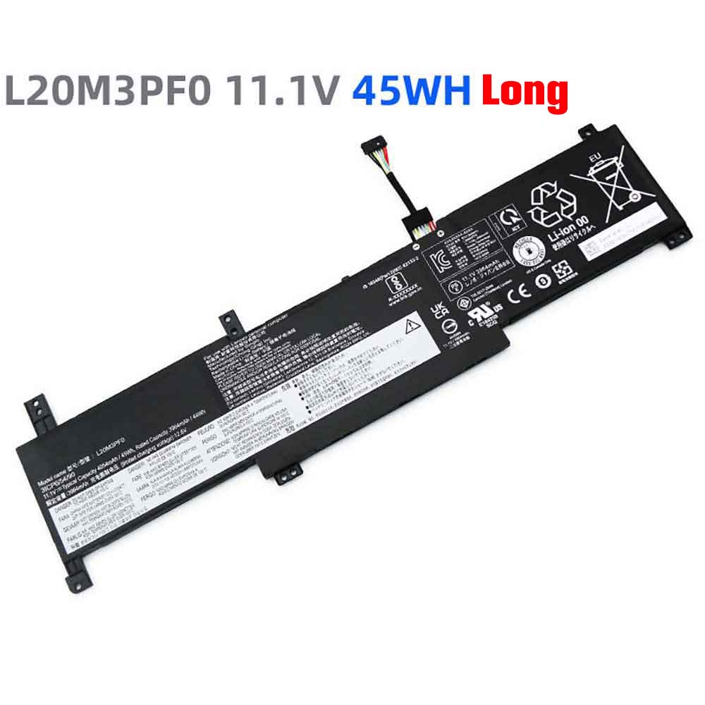 11.1V 4054mAh L20C3PF0 Laptop Battery for Lenovo IdeaPad 3 14ITL6 15ALC6 17ITL6