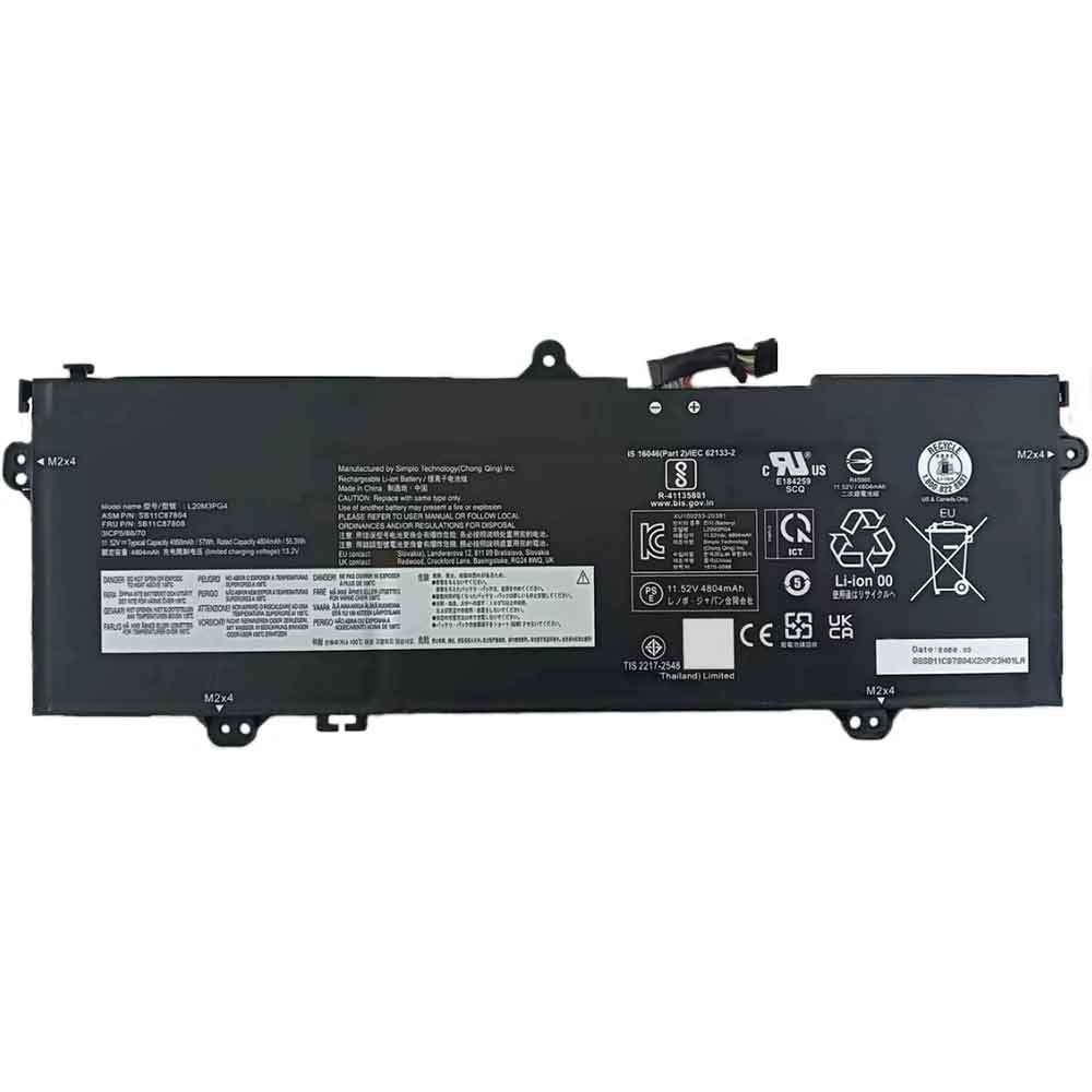 11.52V 4804mAh L20M3PG4 Laptop Battery for Lenovo Vilboz 14