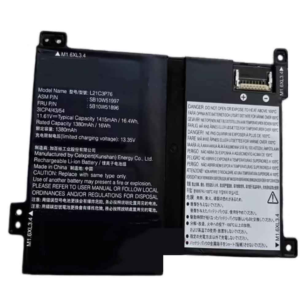 11.61V 1380mAh L21C3P76 Laptop Battery for Lenovo ThinkPad P16s Gen 1