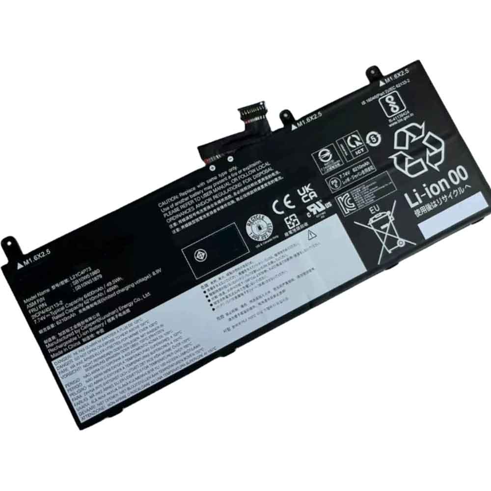 7.74V 6400mAh L21C4P73 Laptop Battery for Lenovo ThinkPad X13 Gen 3