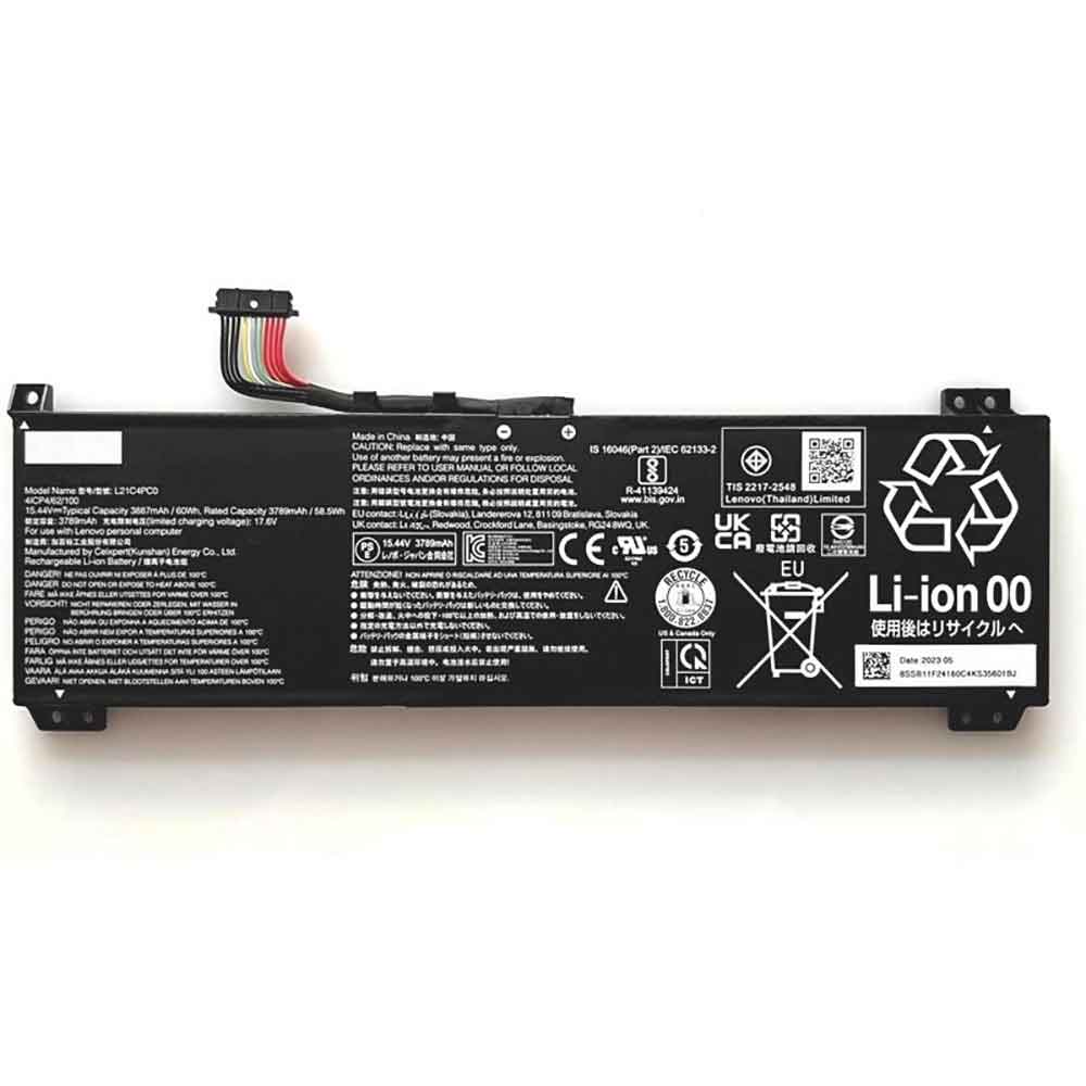 15.44V 3887mAh L21C4PC0 Laptop Battery for Lenovo Legion 5 15IAH7