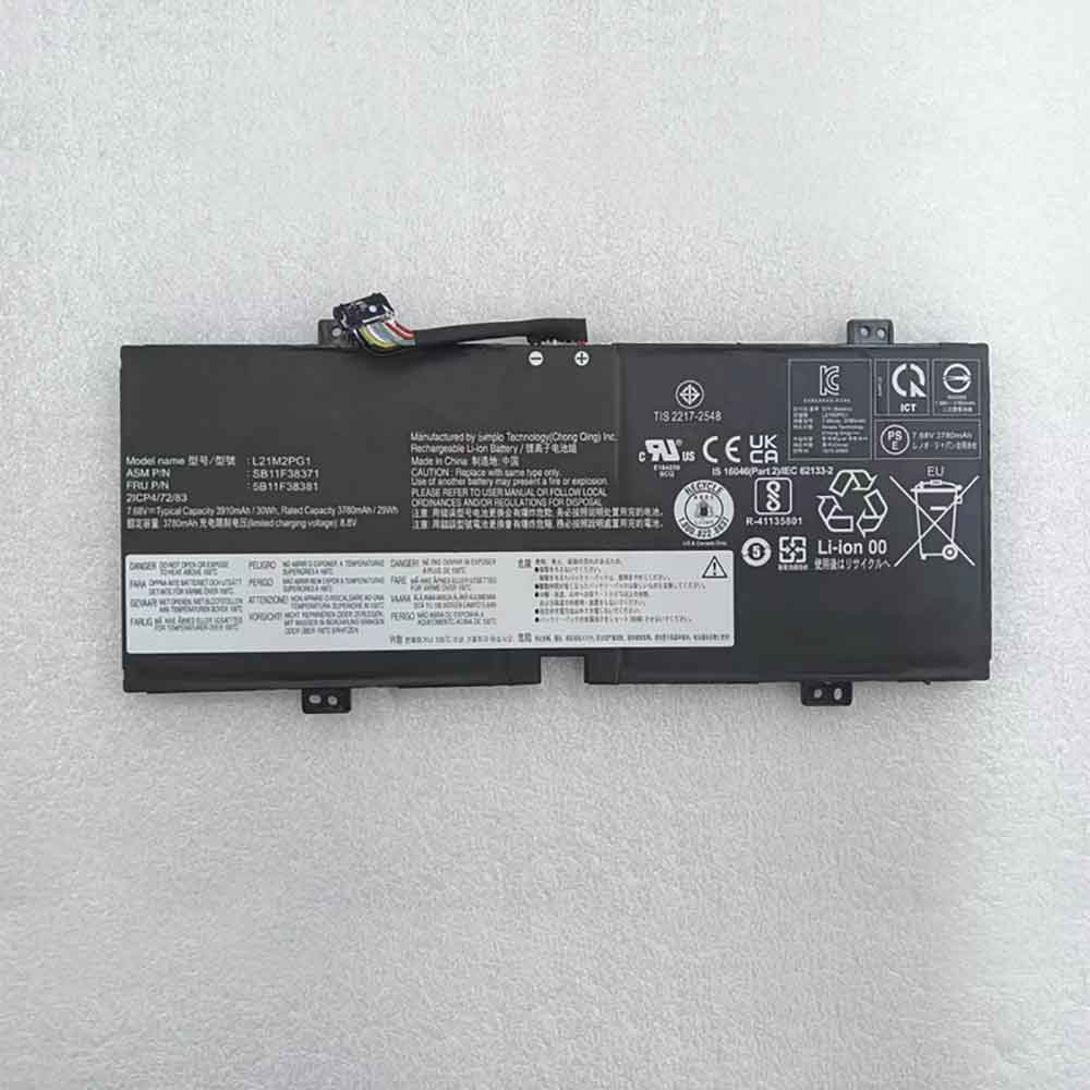 7.68V 3780mAh L21M2PG1 Tablet Battery for Lenovo 10W 82ST 82SU