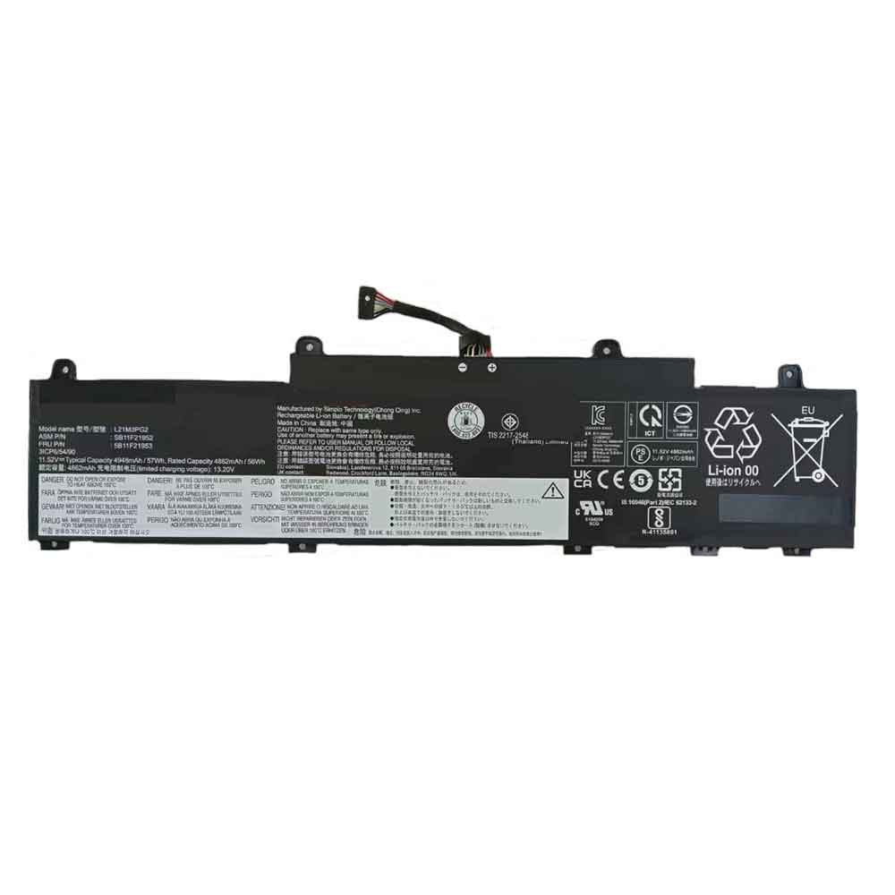 11.52V 4948mAh L21M3PG2 Laptop Battery for Lenovo ThinkPad C14 Gen 1/3