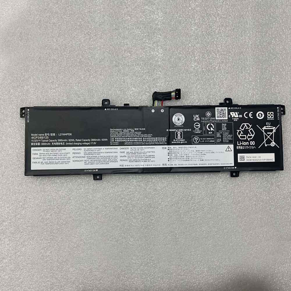 15.52V 3866mAh L21M4PD6 Laptop Battery for Lenovo ThinkBook 14 G4+ IAP ARA Series