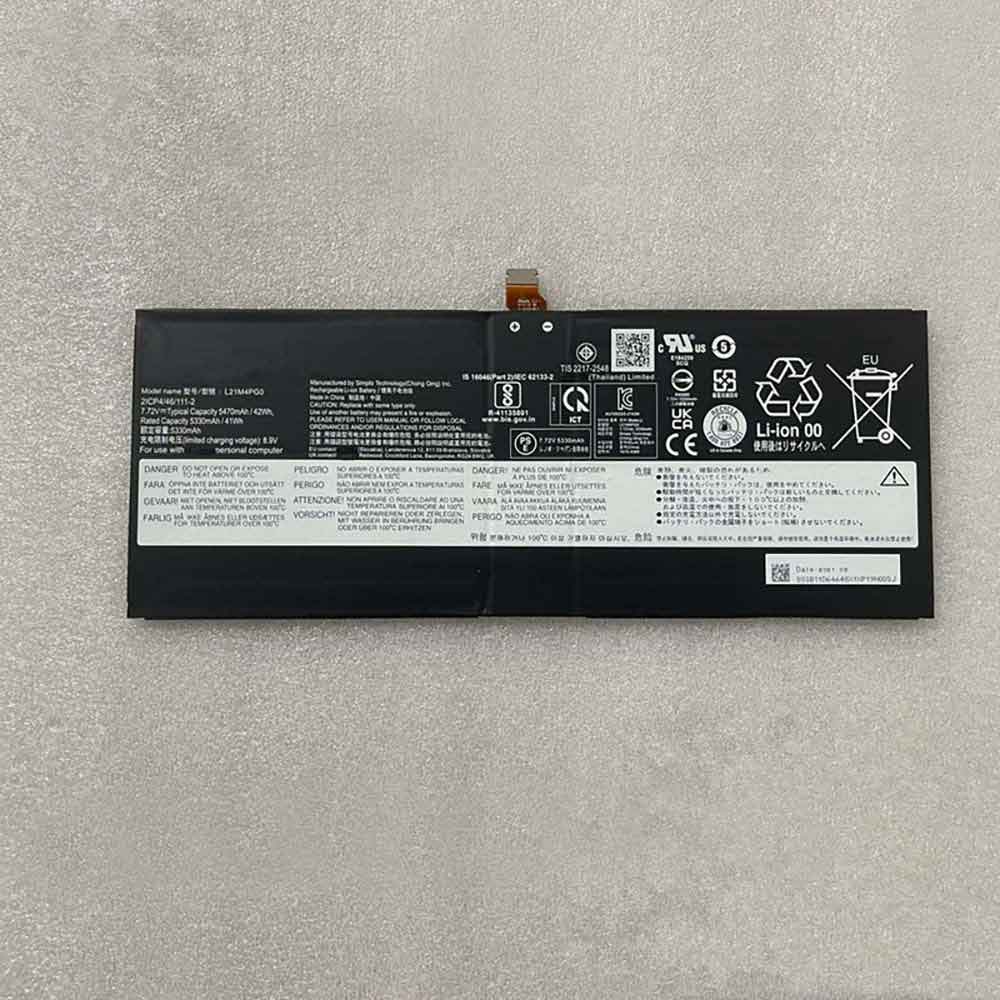 7.72V 5330mAh L21M4PG0 Laptop Battery for Lenovo L21M4PG0