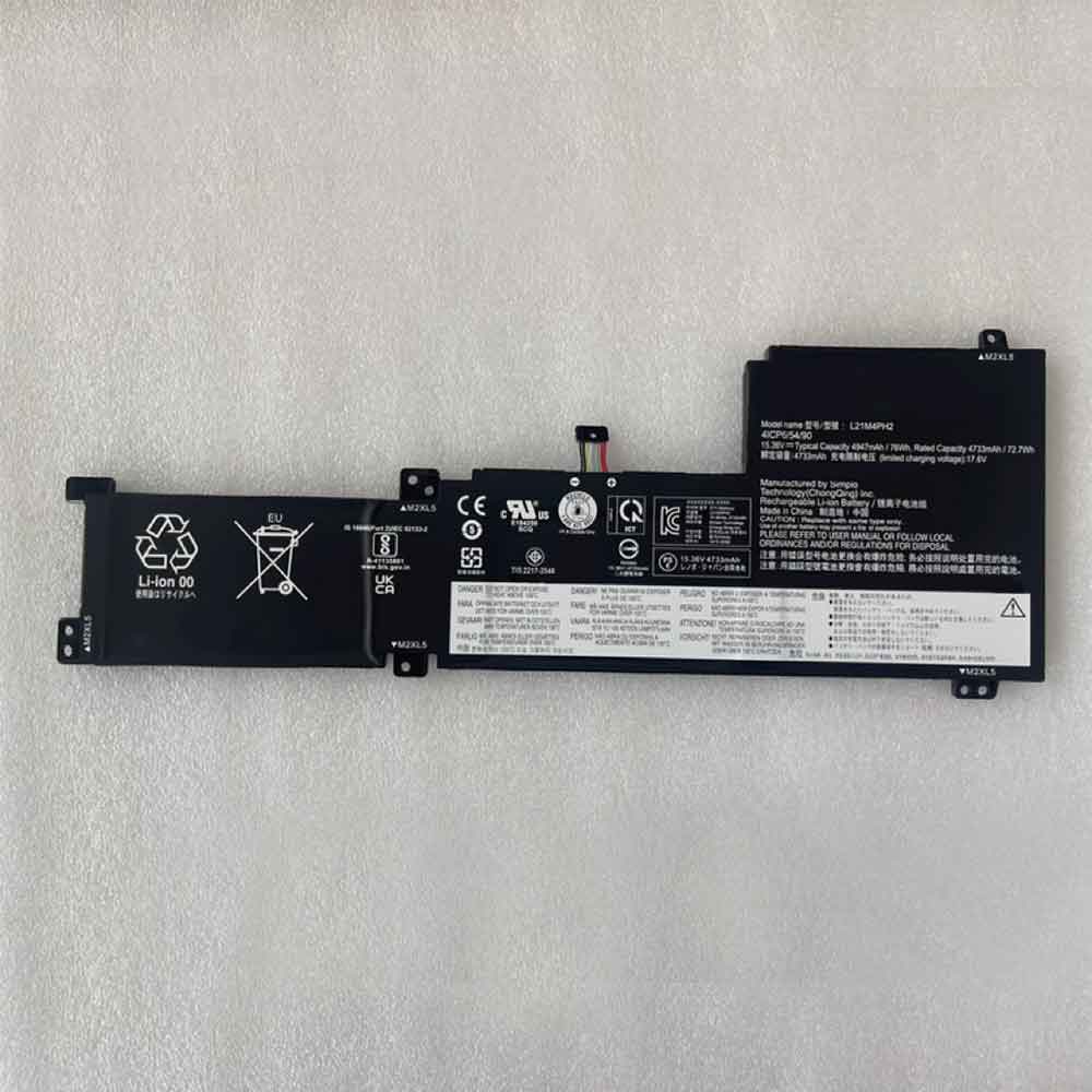 15.36V 4733mAh L21M4PH2 Laptop Battery for Lenovo L21M4PH2 L21D4PH2 L21C4PH2 L21L4PH2