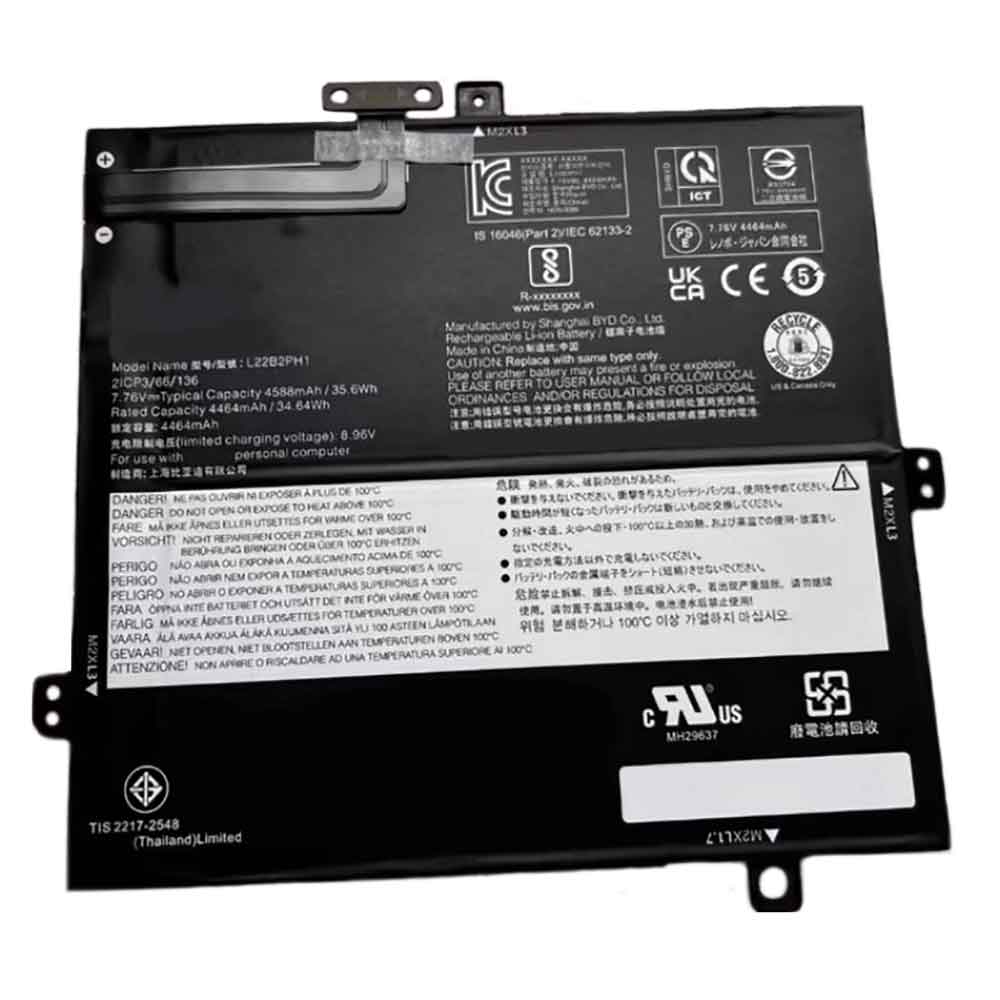 7.76V 4588mAh L22B2PH1 Laptop Battery for Lenovo L22B2PH1