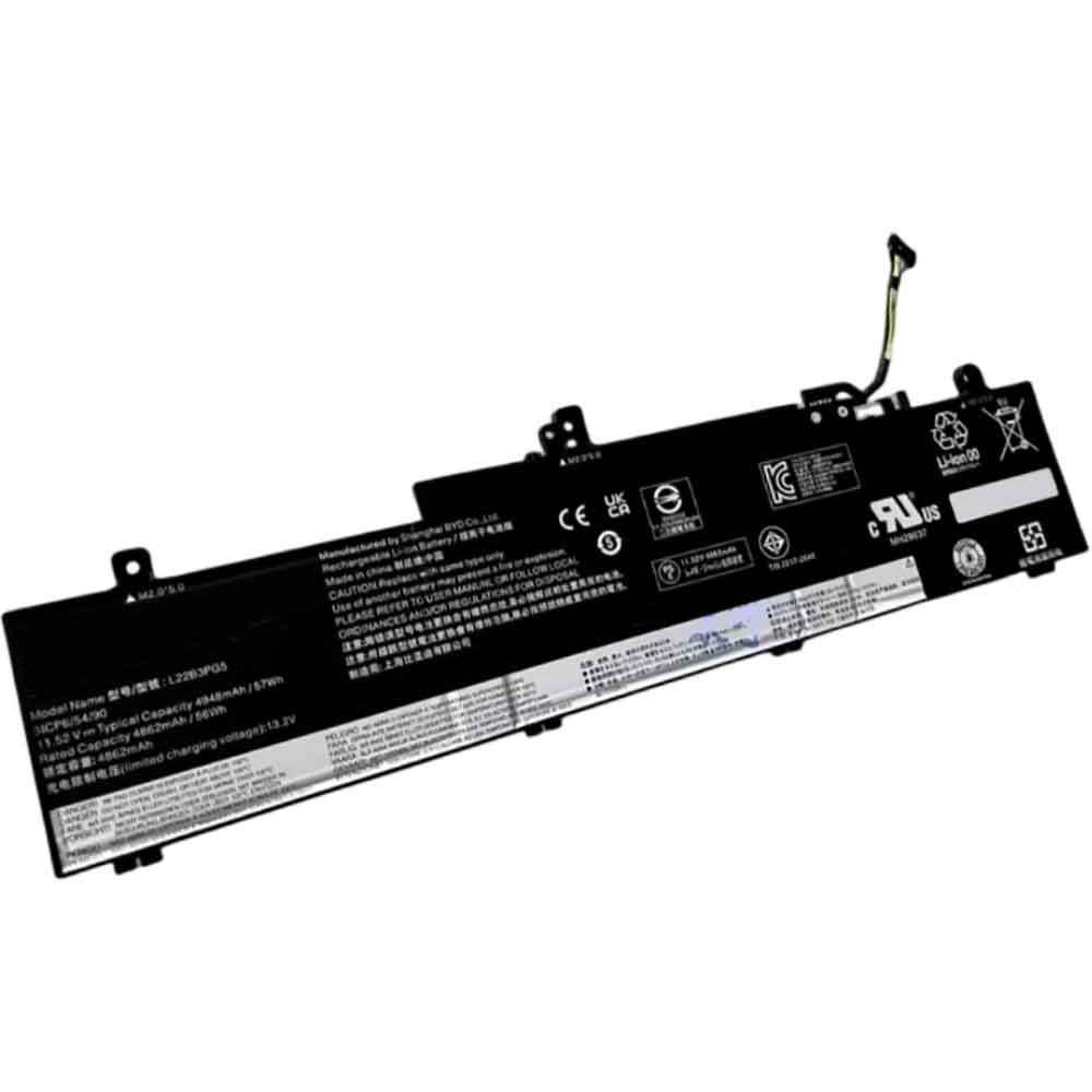 11.52V 4862mAh L22B3PG5 Laptop Battery for Lenovo ThinkPad E14 E16 2023 L22B3PG4