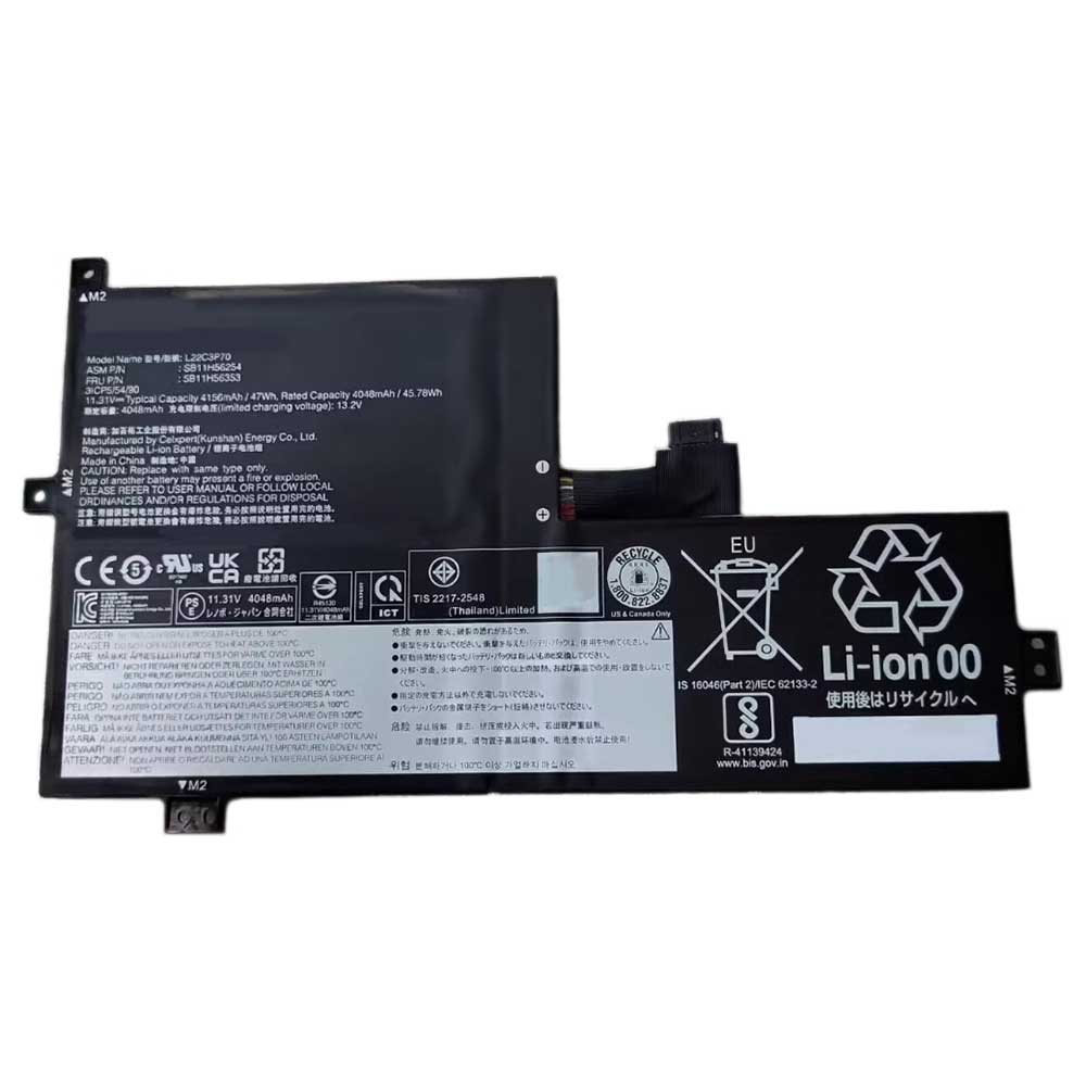11.31V 4156mAh L22C3P70 Laptop Battery for Lenovo SB11H56254 5B11H56353