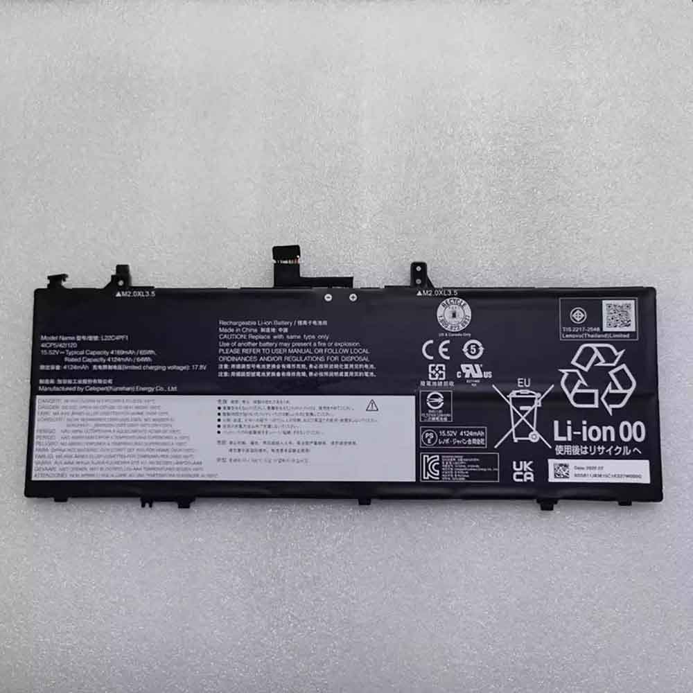 15.52V 4189mAh L22C4PF1 Laptop Battery for Lenovo Yoga Slim 6-14IRP8 6-14IRH8 7-14IMH9