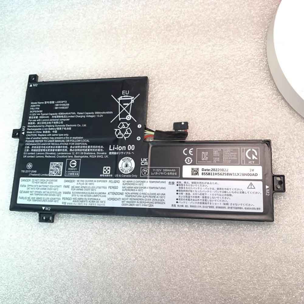 11.52V 4080mAh L22D3P72 Laptop Battery for Lenovo L22D3P72 Sb11h56254