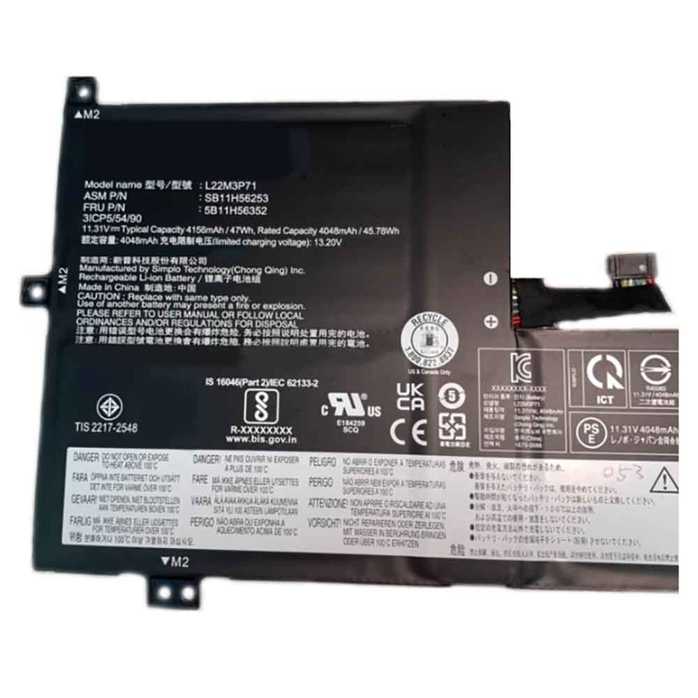 Lenovo L22D3P72 SB11H56253 battery