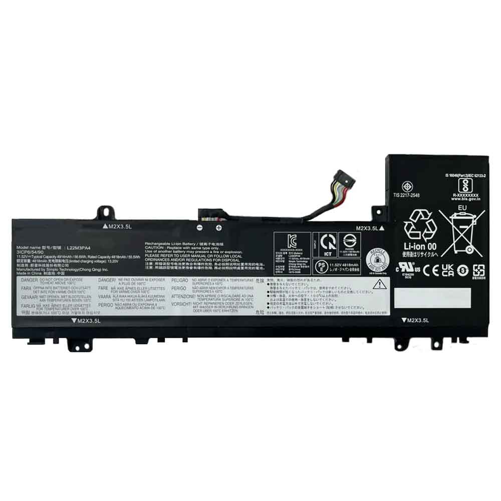 11.52V 4818mAh L22M3PA4 Laptop Battery for Lenovo Xiaoxin 16 IAH8