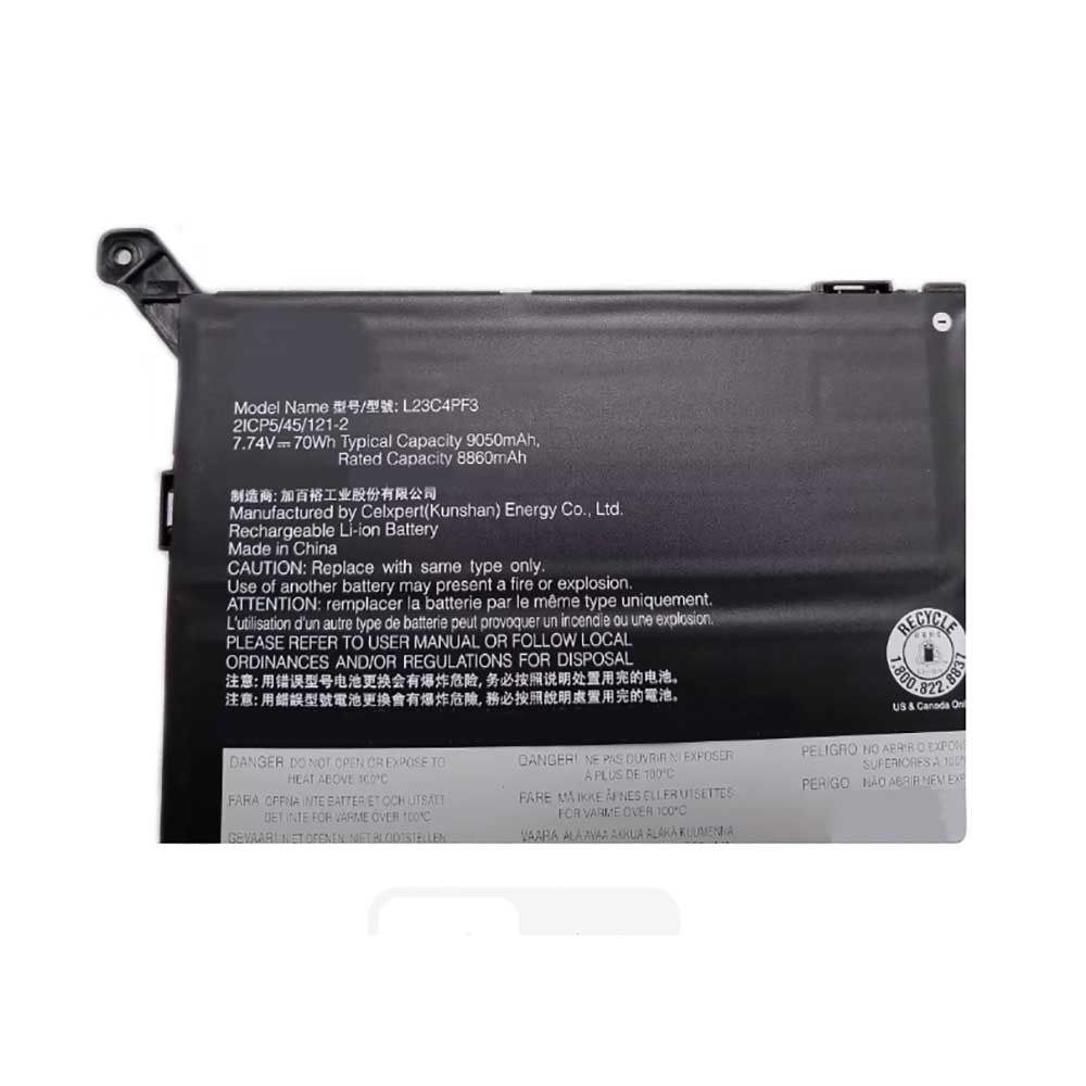 7.74V 9050mAh L23C4PF3 Laptop Battery for Lenovo L23C4PF3