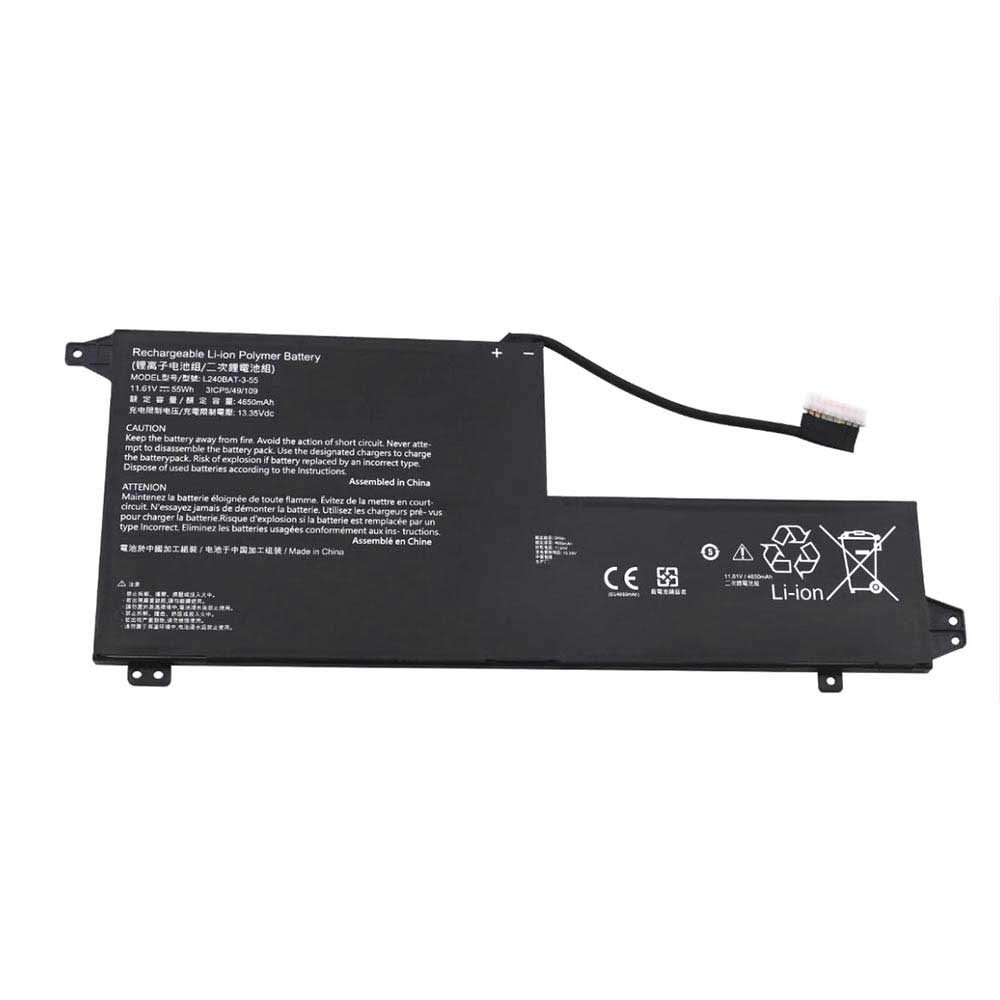 11.61V 4650mAh L240BAT-3-55 Laptop Battery for System76 Lemur Pro lemp13