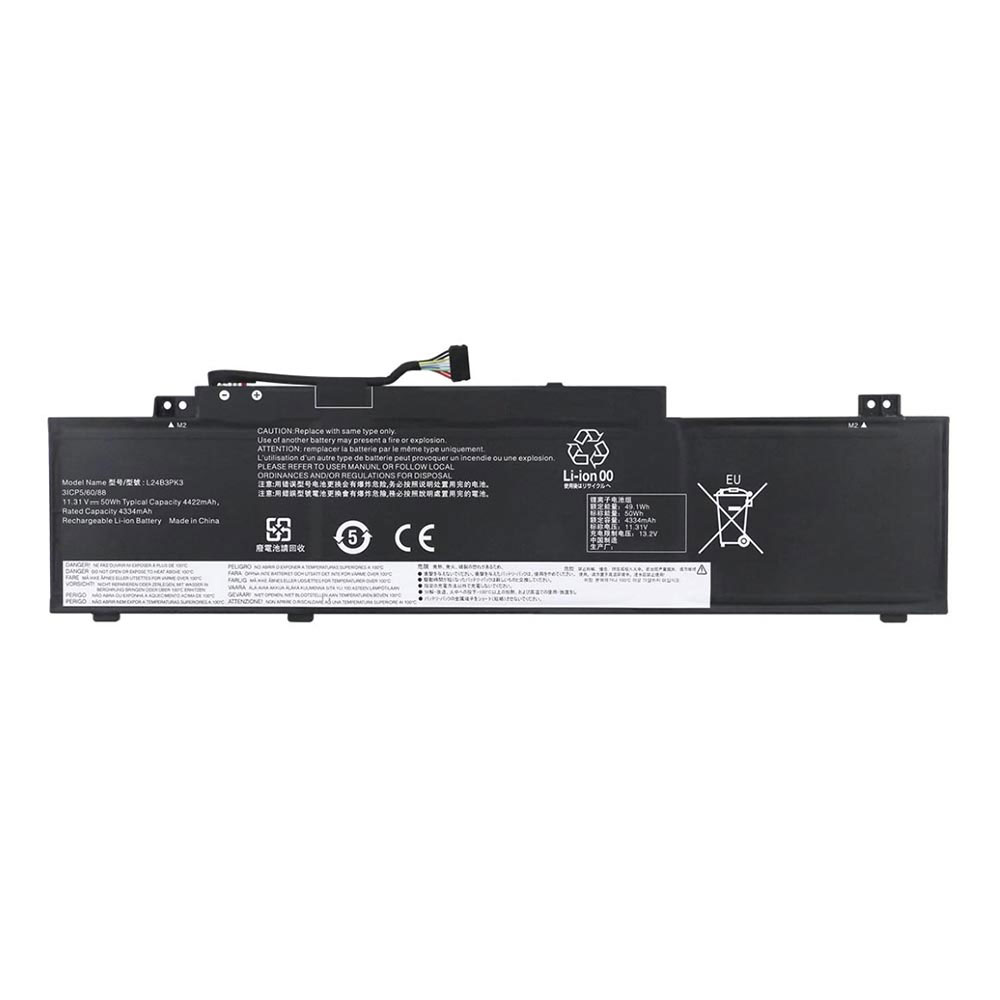 11.31V 4422mAh/50Wh L24B3PK3 Laptop Battery for Lenovo IdeaPad Slim 3/Slim 5/15ARP10/16IRH10