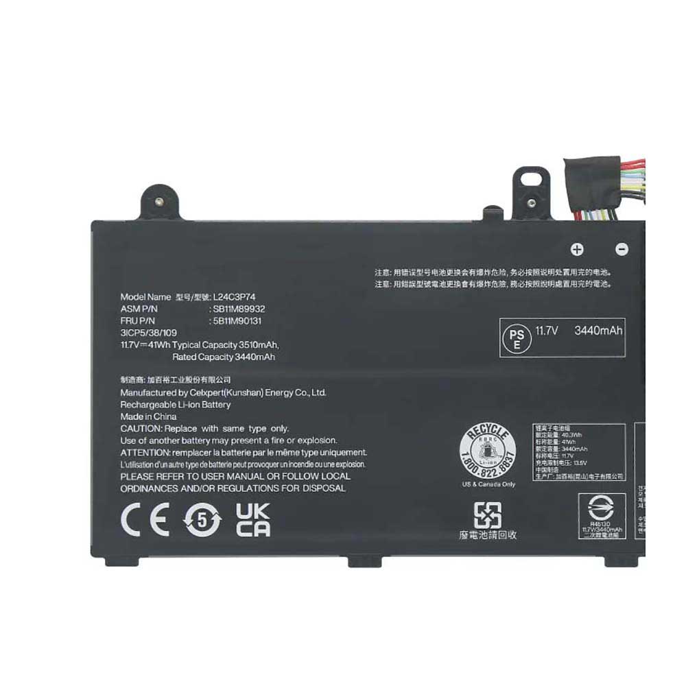  Laptop Battery for Lenovo ThinkPad L13 Gen 6 21RB 21RC 21R5 21R6 - 3510mAh 11.7V