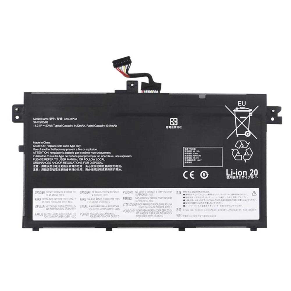 11.31V 4422mAh L24B3PG1 Laptop Battery for Lenovo L24B3PG1 L24D3PG1 L24M3PG1 L24X3PG1