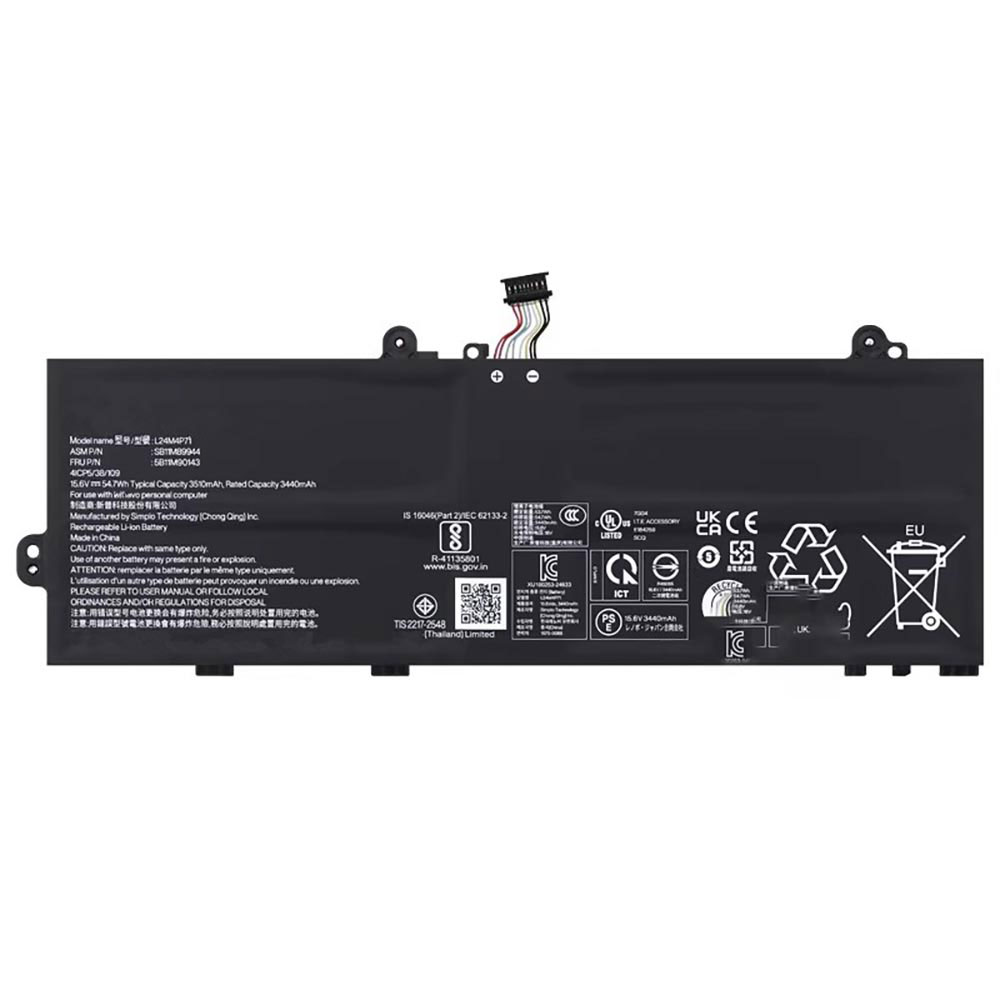 15.6V 3510mAh L24M4P71 Laptop Battery for Lenovo 13w 2-in-1 Gen 3