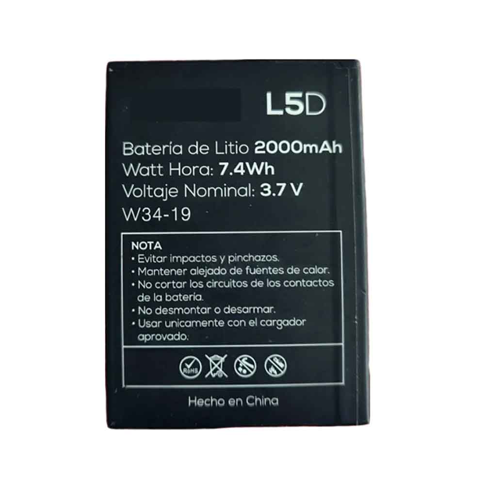 3.7V 2000mAh L5D Smartphone Battery for Logic L5D