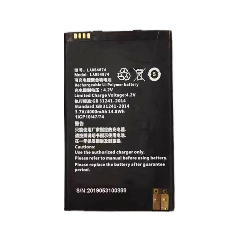 3.7V 4000mAh DAHUA LA954674 Replacement Battery
