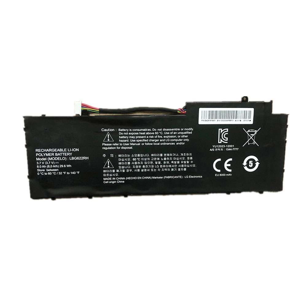 3.7V 8000mAh/29.6WH LG XNOTE LBG622RH Series Replacement Battery