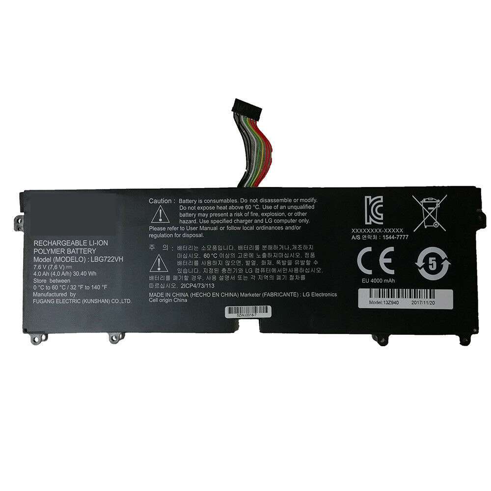7.6V 30.4Wh/4000mAh LG Gram 14Z950 13Z940 13ZD940 14Z950-A 13Z940-G Replacement Battery