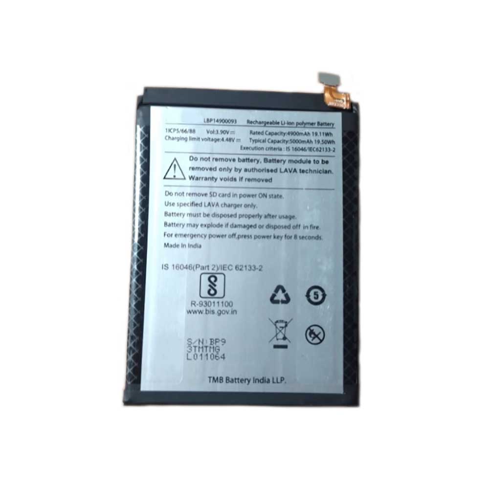 3.9V 4900mAh Lava LBP14900093 Replacement Battery
