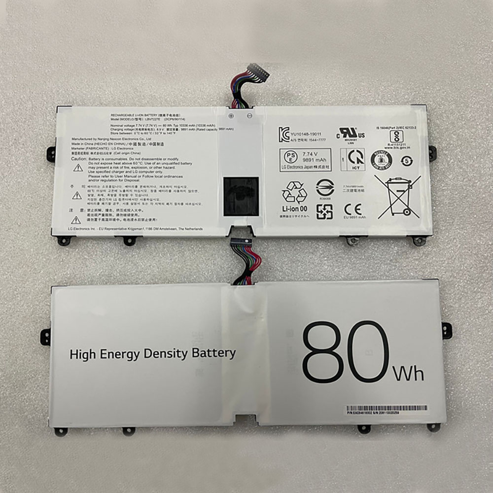 7.74V 80Wh LG Gram LBV7227E Replacement Battery