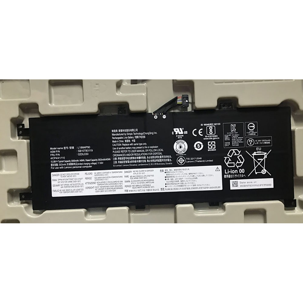 Lenovo L18M4P90 SB10T83119 02DL030 battery