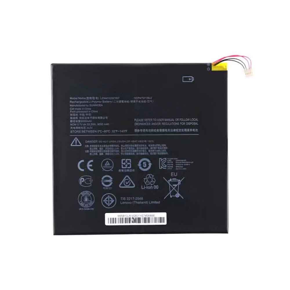 3.7V 9000mAh LENM1029CWP Laptop Battery for Lenovo IdeaPad Miix 310-10ICR 5B10L60476