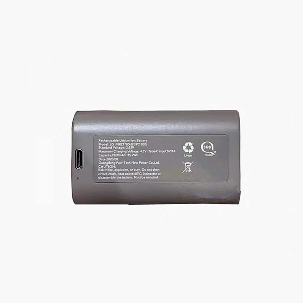 3.63V 9700mAh LG-INR21700-2P(PC-300) Electronic Batteries for Nooie LG INR21700-2P(PC 300)