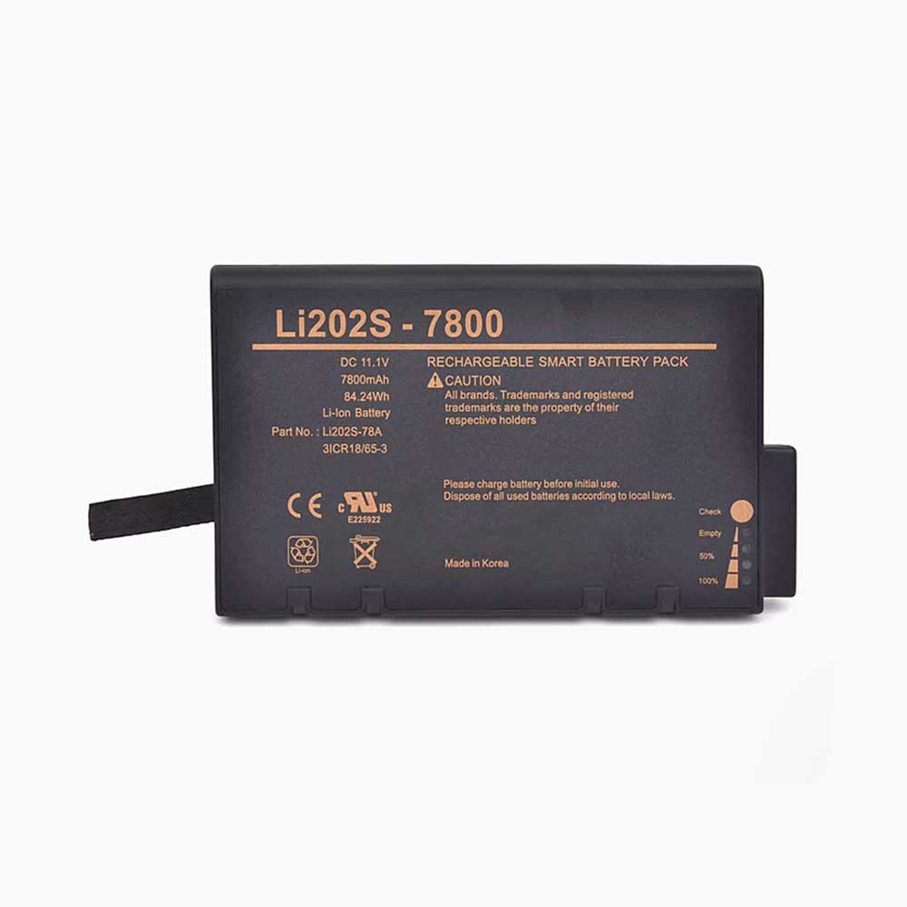 11.1V 7800mAh LI202S-7800 Medical Battery for Philips LI202S-7800 LI202S-78A 146-0127-00